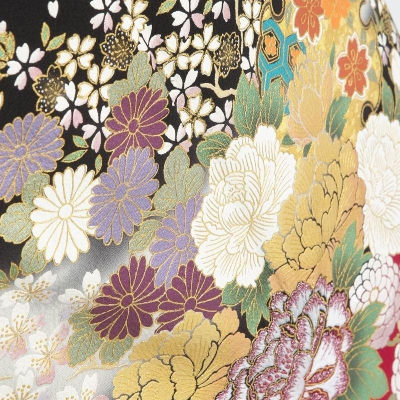 留袖レンタル ことほぎ mito-449F 正絹 フルセット 黒 結婚式 着物 40代 50代 60代 高級 人気 結婚式 |  | 02