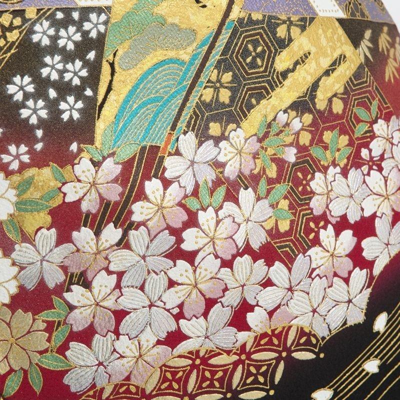 留袖レンタル ことほぎ mito-449F 正絹 フルセット 黒 結婚式 着物 40代 50代 60代 高級 人気 結婚式 |  | 05