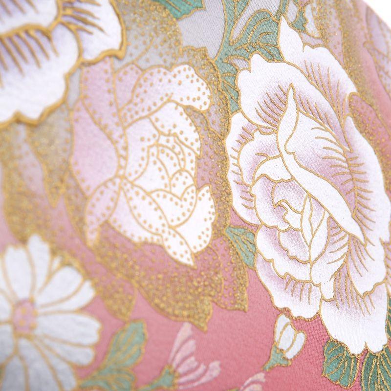 ♦︎豪華絢爛♦︎薔薇柄ピンク♦︎桂　由美♦︎新品♦︎仮絵羽♦︎金彩加工♦︎お仕立てなし♦︎単品♦︎ ♦︎豪華絢爛♦︎薔薇柄ピンク♦︎桂 由美♦︎新品♦︎仮絵羽♦︎金彩