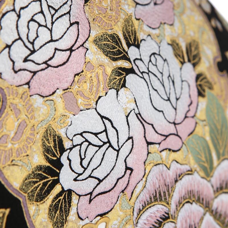 ♦︎豪華絢爛♦︎薔薇柄ピンク♦︎桂　由美♦︎新品♦︎仮絵羽♦︎金彩加工♦︎お仕立てなし♦︎単品♦︎ YUMI KATSURA（ユミカツラ） 黒留袖 レンタル 桂由美 白薔薇 mito-561