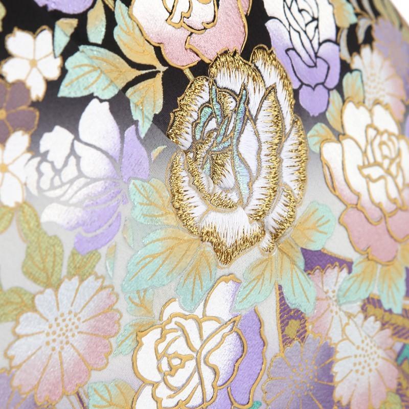 黒留袖 レンタル 桂由美 唐草にバラの花束 mito-562 40代 50代 60代 高級 正絹 人気 結婚式 