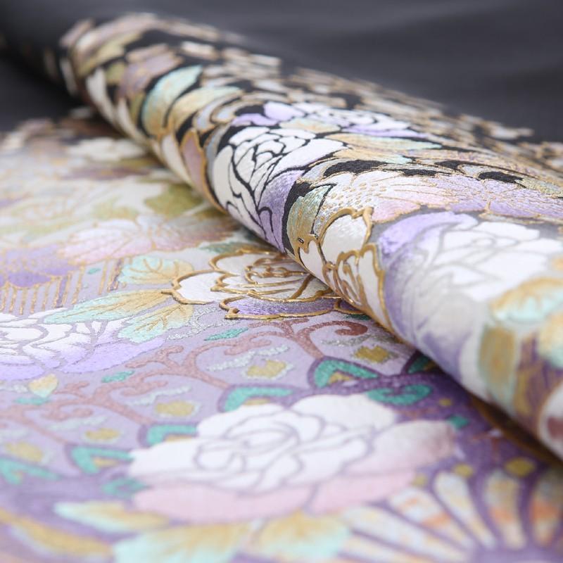 黒留袖 レンタル 桂由美 唐草にバラの花束 mito-562 40代 50代 60代 高級 正絹 人気 結婚式 