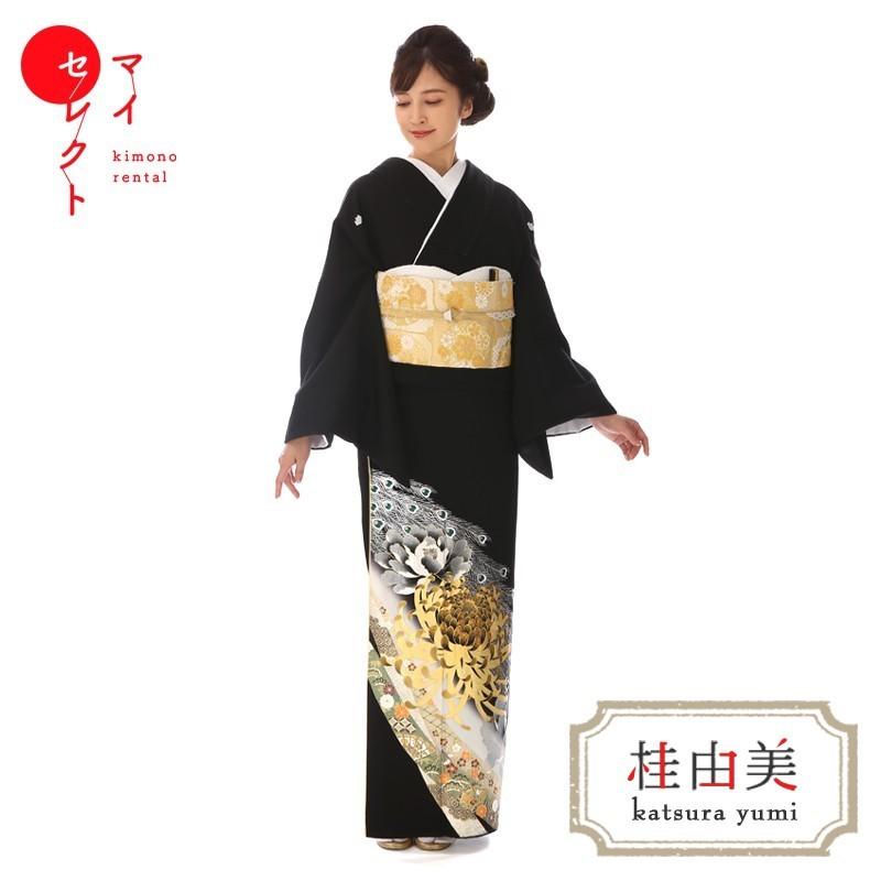 YUMI KATSURA（ユミカツラ） 黒留袖レンタル 桂由美 孔雀の舞 mito-565