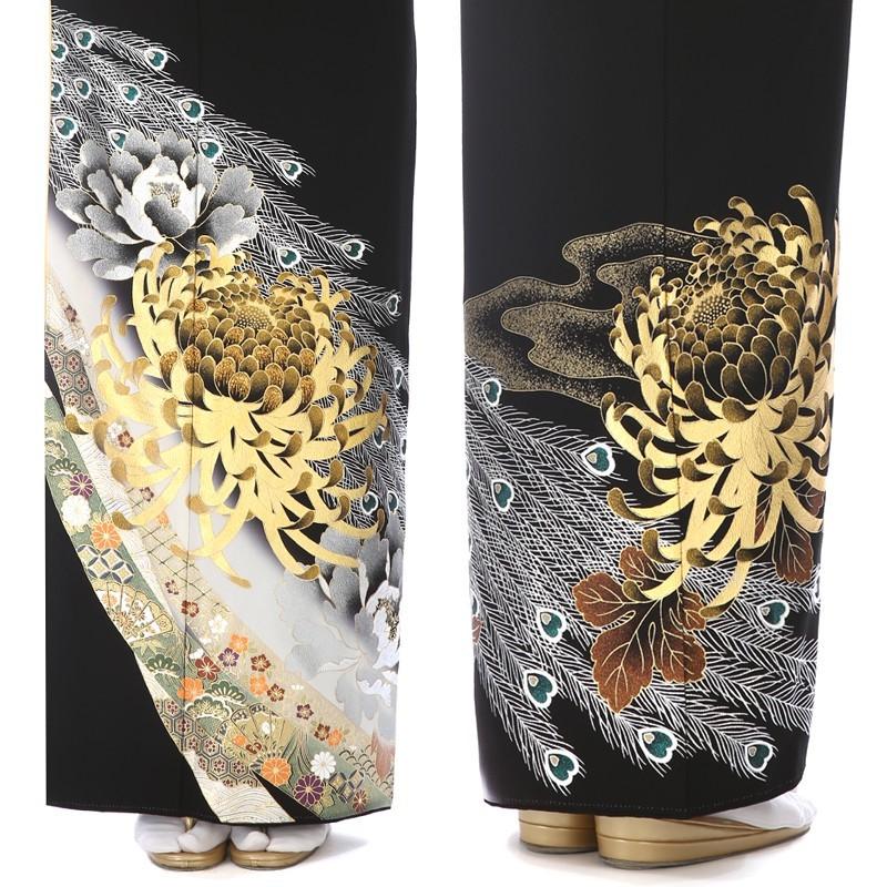 【激安】新品　桂由美　草履　鼻緒は牡丹に孔雀の刺繍　黒 YUMI KATSURA（ユミカツラ） 黒留袖レンタル 桂由美 孔雀の舞 mito-565