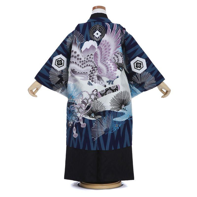 七五三コーデ画像有り「5歳男児着物（袴）フルセットレンタル