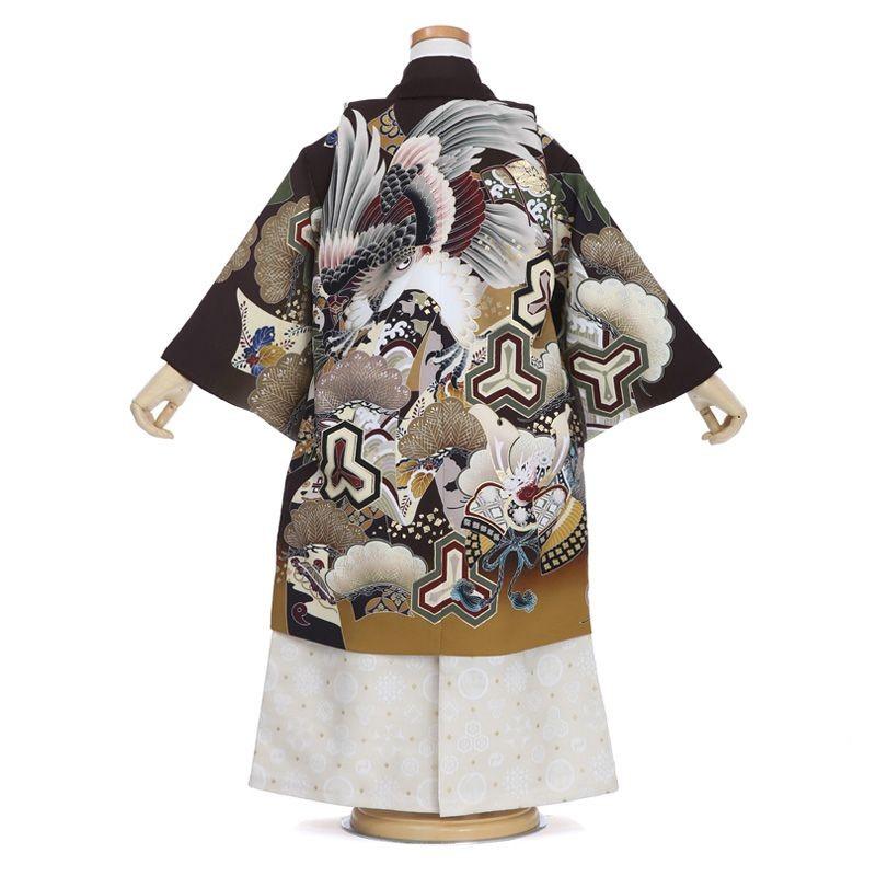 七五三コーデ画像有り「5歳男児着物（袴）フルセットレンタル」乙葉