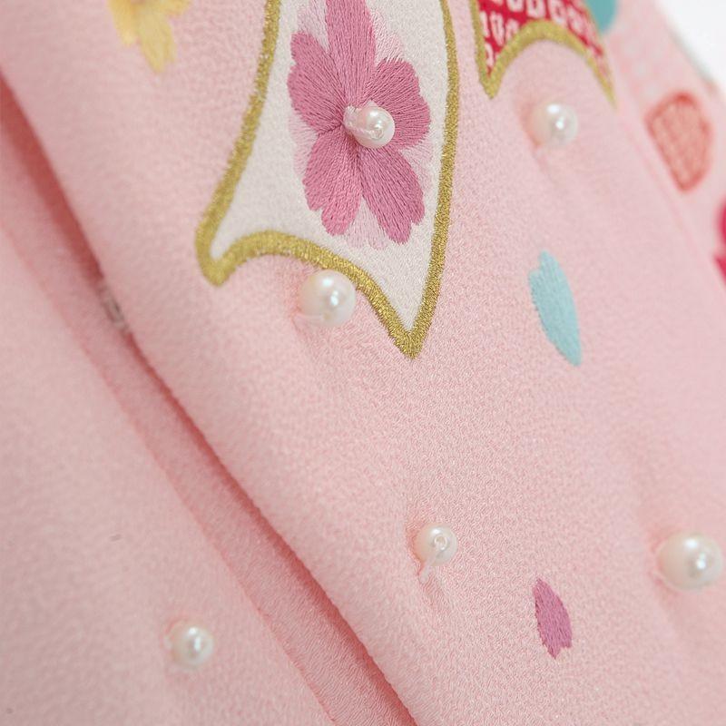 七五三コーデ画像有り「3歳女児着物フルセットレンタル」乙葉 被布