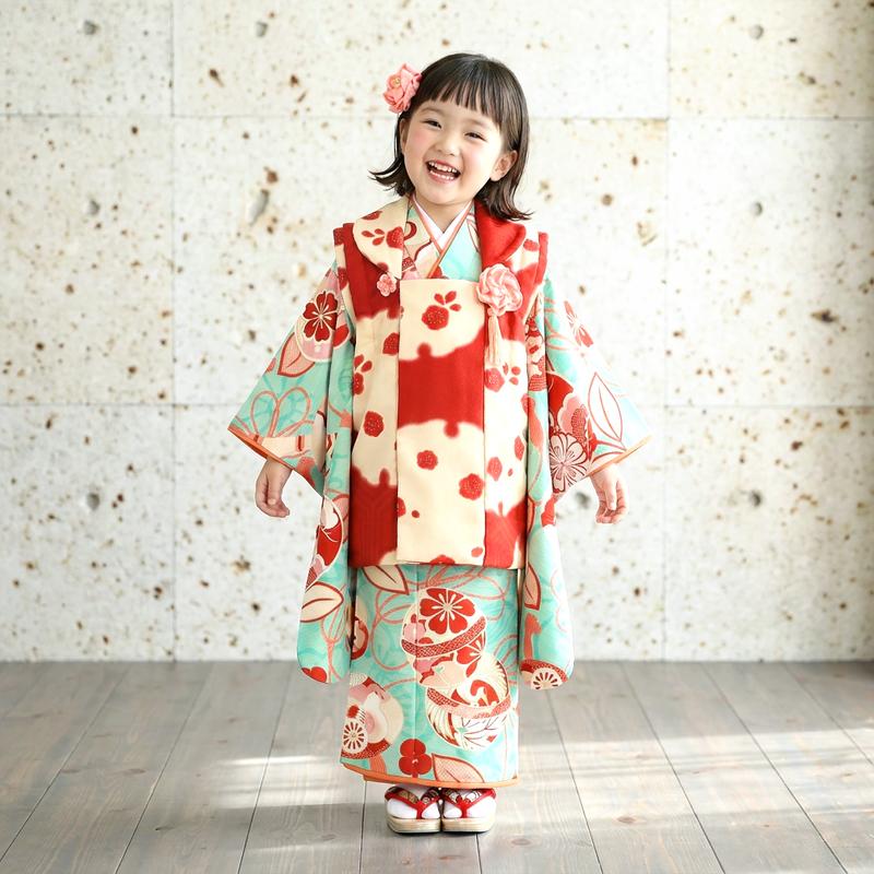 2025年新入荷 京舞 七五三コーデ画像有り 3歳女の子着物フルセット