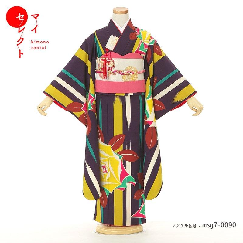 七五三コーデ画像有り「7歳女児着物フルセットレンタル」msg7-0090 110