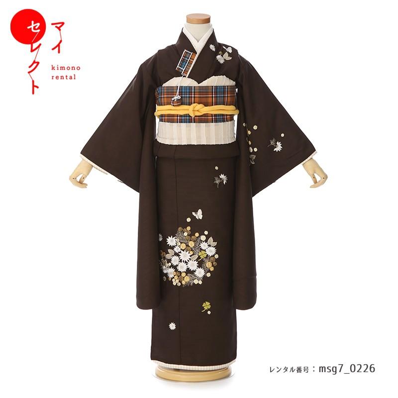 kamishibai 7歳女の子着物 七五三コーデ画像有り「7歳女児着物フルセットレンタル」kamishibai