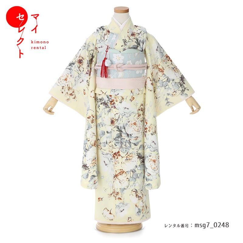 七五三コーデ画像有り「7歳女児着物フルセットレンタル」SUGAR KEI msg7-0248 110 115 120 125