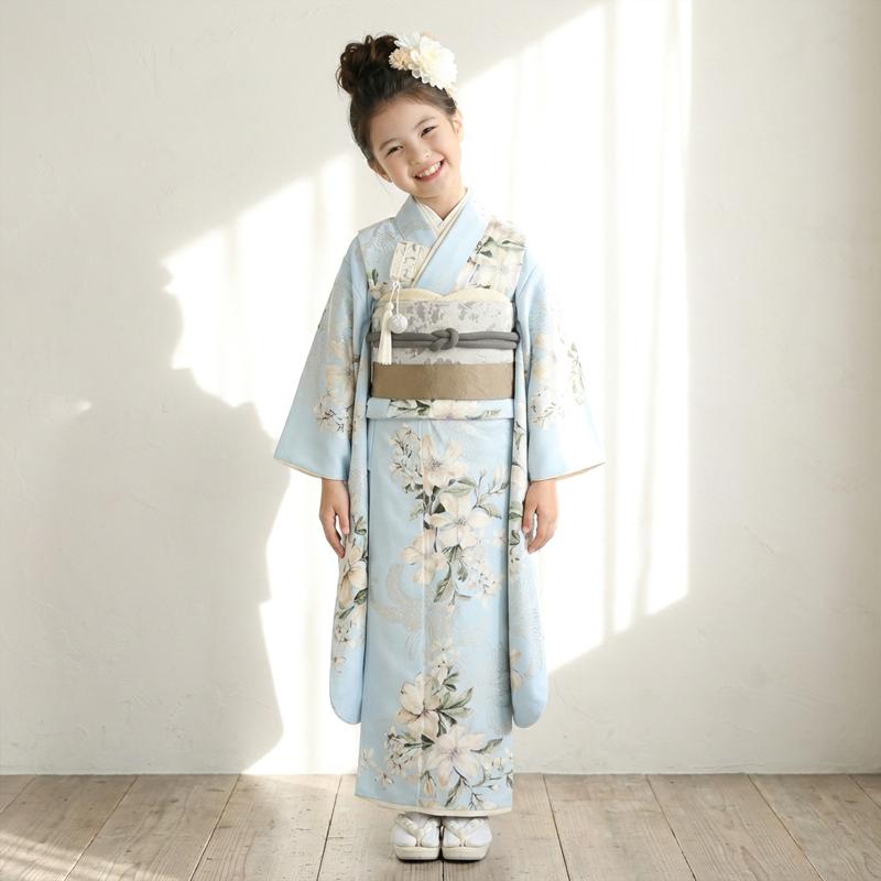 7歳七五三コーディネート済フルセット 2025年新入荷 七五三コーデ画像有り 7歳女児着物フルセットレンタル
