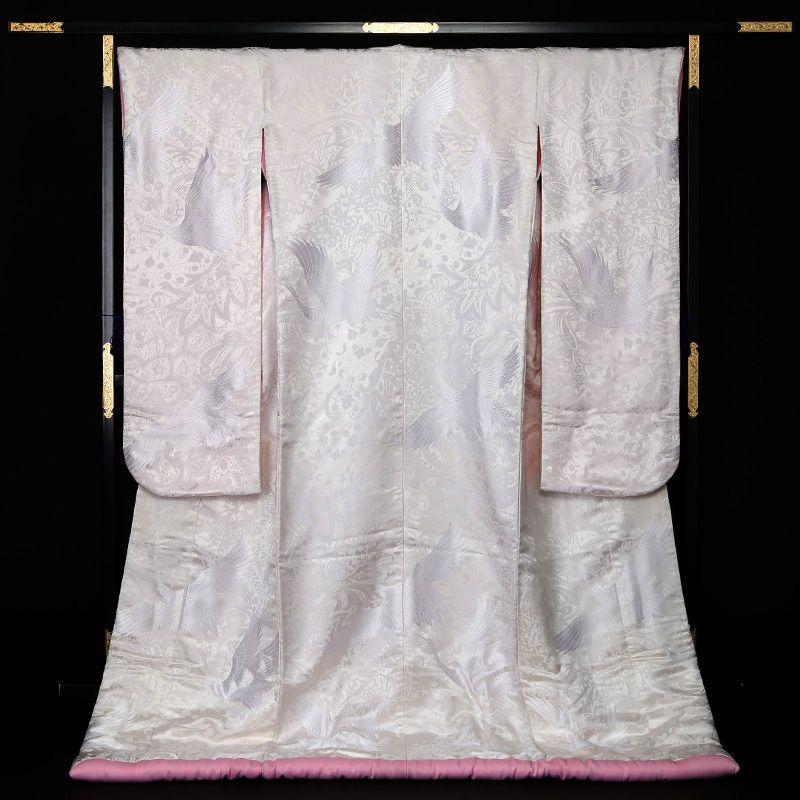 正絹 高級「白無垢フルセットレンタル」150-165cm/掛替セット割引