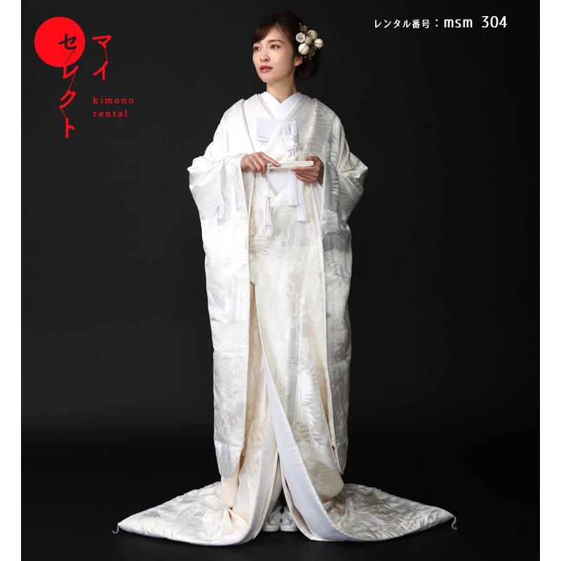 着物 高級正絹 和装 正絹 高級「白無垢フルセットレンタル」150-165cm/掛替セット割引