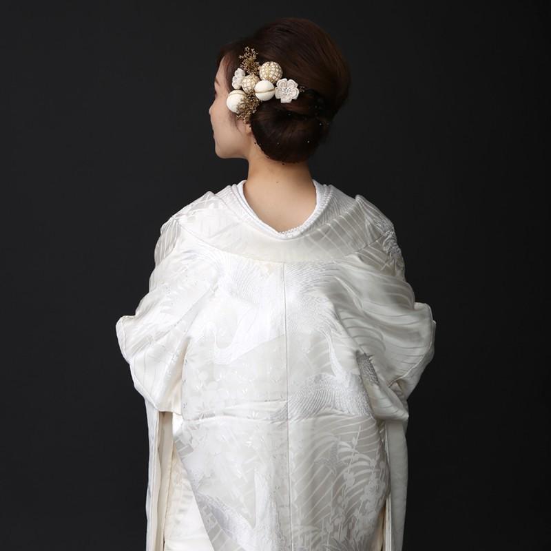 正絹 高級「白無垢フルセットレンタル」150-165cm/掛替セット割引