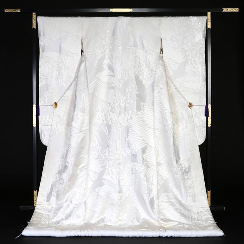 正絹 高級「白無垢フルセットレンタル」150-165cm/掛替セット割引