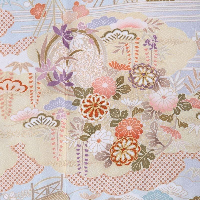 訪問着レンタル 正絹 mtu-159 着物フルセット 結婚式 披露宴 入学式