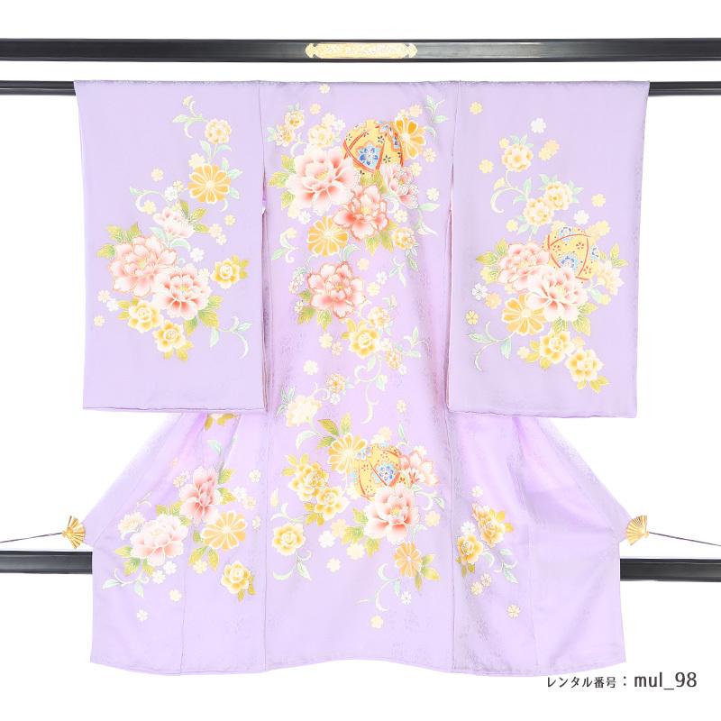 天然植物由来メンテナンス「女児産着フルセットレンタル」mul_98 赤ちゃん 初着 祝着 安心清潔