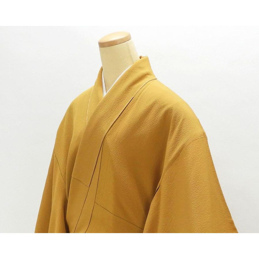 色無地 未着用 正絹 花井幸子 金茶色 身丈168.5cm 裄丈66cm 色無地 未使用 着物|kimono-syoukaku|04