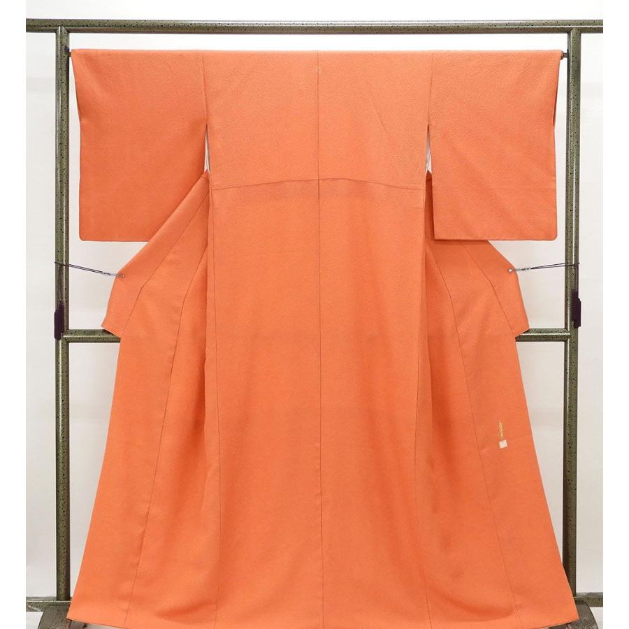 色無地 正絹 霰鮫地紋 身丈162cm 裄丈65.5cm 色無地 リサイクル 着物 a0780 色無地 正絹 霰鮫地紋 身丈162cm 裄丈65.5cm リサイクル 中古 着物