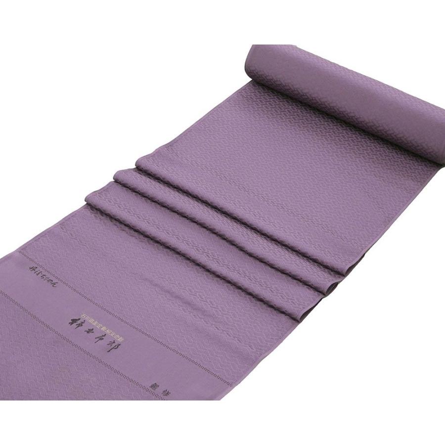 20％OFF！SALE 色無地 新品 正絹 加賀友禅 柿本市郎鑑修 丹後ちりめん 渋め紫 反物 未仕立 a2045の画像