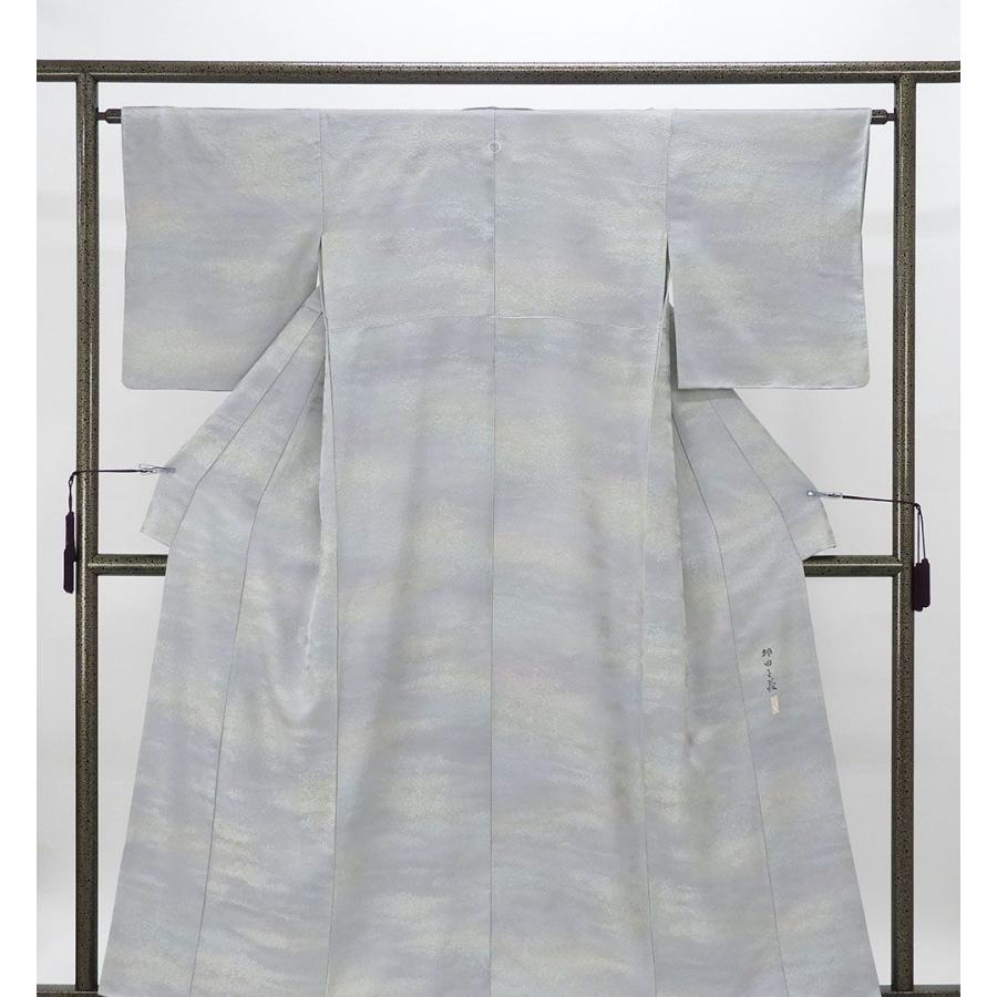 色無地 未使用 正絹 加賀友禅 押田正義作 身丈158cm 裄丈63.5cm