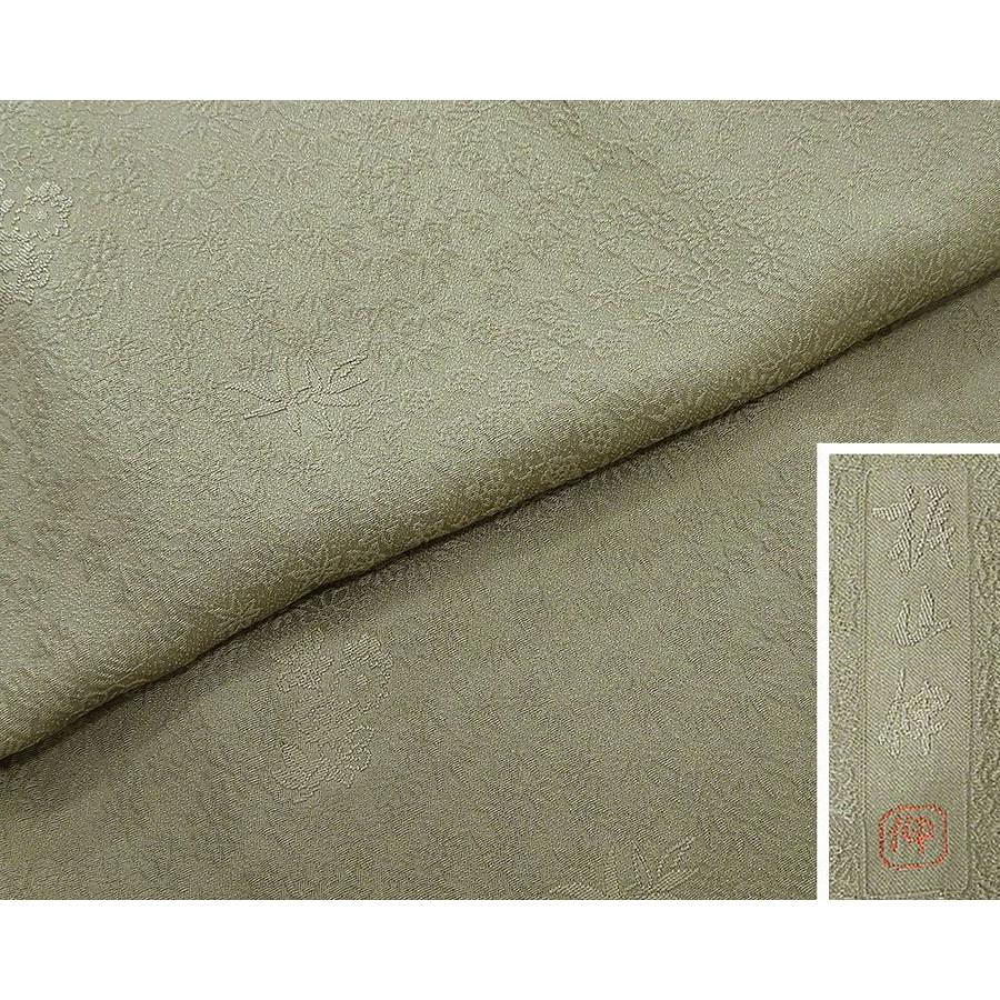 色無地 正絹 加賀友禅 梶山伸 身丈169cm 裄丈68.5cm 片喰 ゆったり