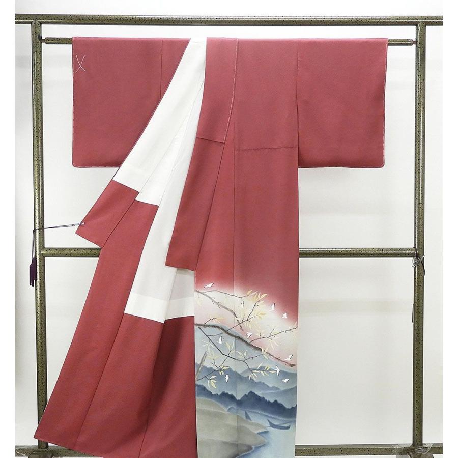 色留袖 未着用美品 正絹 染色作家 二代目清次郎作 身丈157.5cm 裄丈
