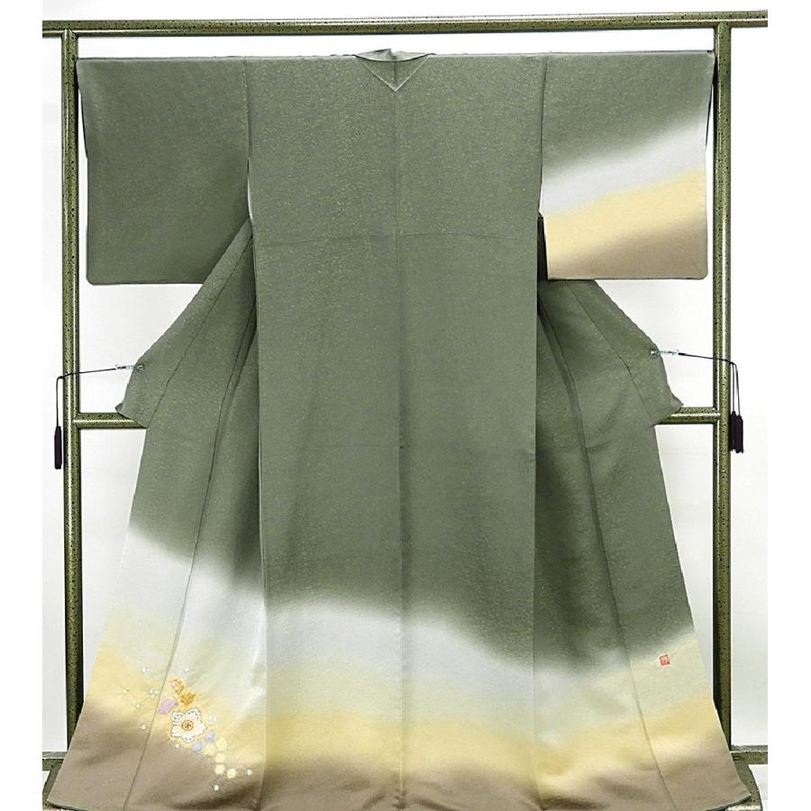 訪問着 正絹 久保田一竹 一竹辻が花 一竹工房 絞り辻が花 身丈166.5cm