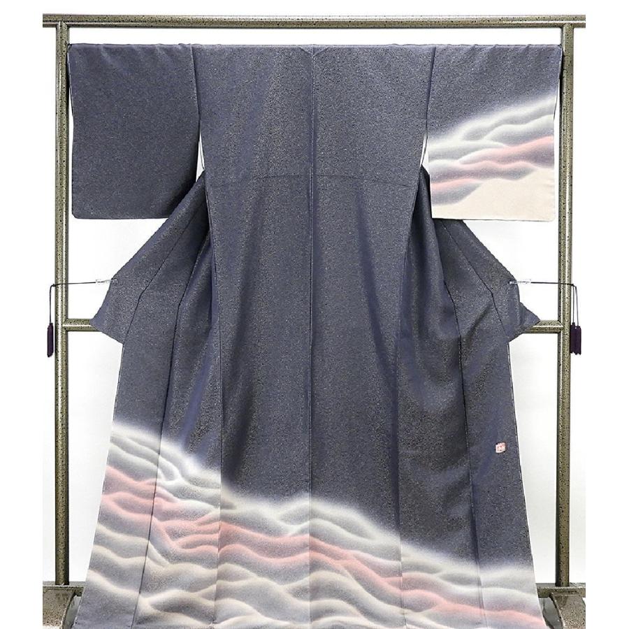 訪問着 未着用超美品 正絹 二代目久保田一竹作 一竹辻が花 雲海模様 訪問着 未使用 新古品 着物 b0150