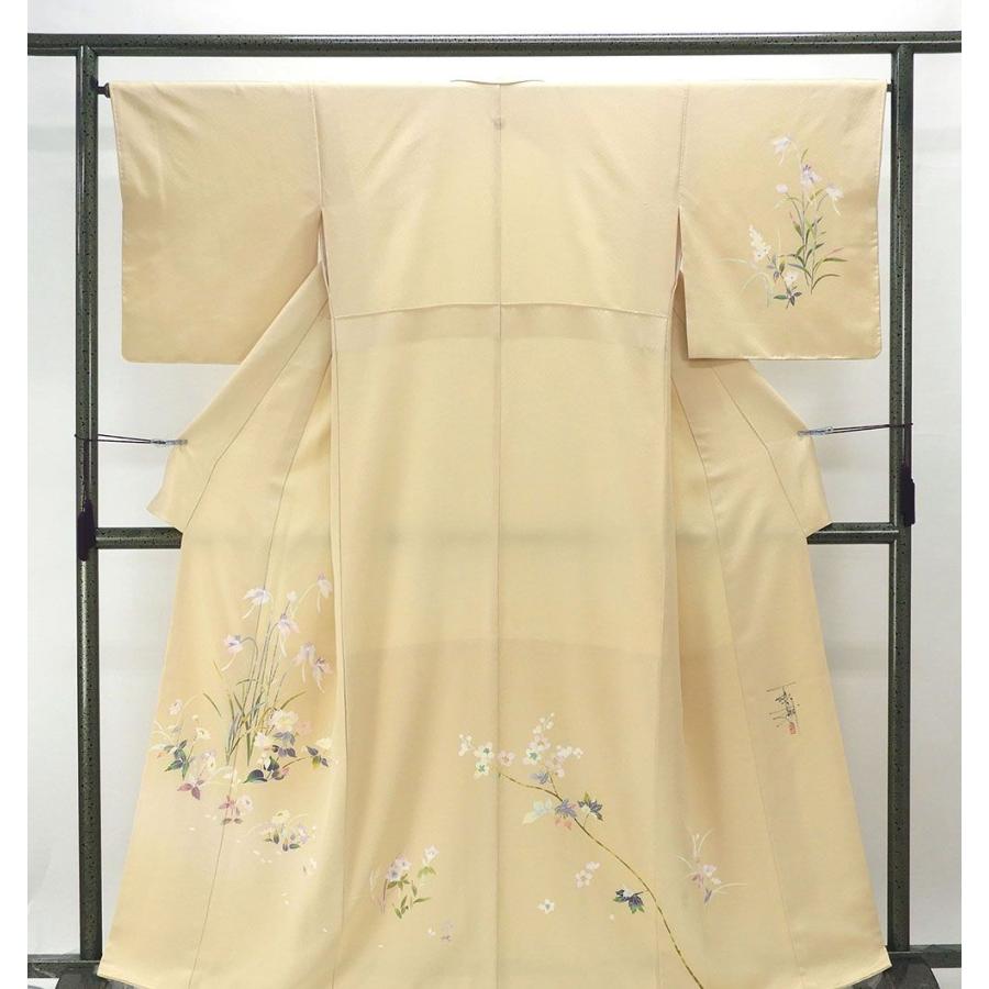 訪問着 正絹 花蝶々模様 訪問着 リサイクル 着物 B0255 きもの翔鶴 通販 Yahoo ショッピング