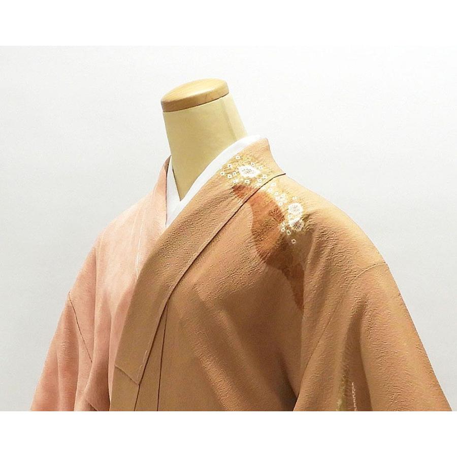 訪問着 未着用 正絹 十日町友禅 滝泰謹製 匹田梅模様 身丈148cm 裄丈