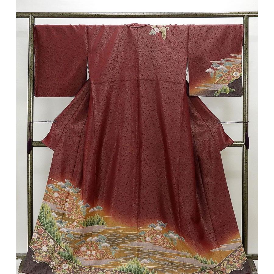 訪問着　辻が花模様　共八掛　身丈165裄67 美品 訪問着 辻が花模様 共八掛 身丈165裄67 美品 訪問着 未