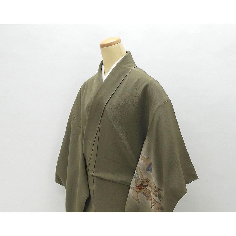 訪問着 正絹 京友禅摺り染 樽本伊勢蔵作 身丈161.5cm 裄丈65cm