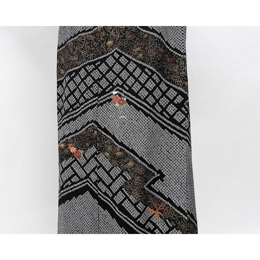 訪問着 身丈161.5cm 裄丈67.5cm L 袷 翠山工房 落款 辻が花