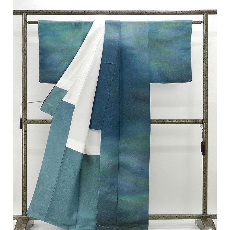 訪問着 未着用美品 正絹 久保田一竹 一竹辻が花 一竹工房 身丈162.5cm