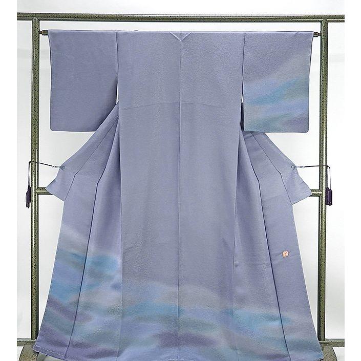 色留袖 正絹 松尾光琳 花鳥模様 身丈161.5cm 裄丈64.5cm 一つ紋