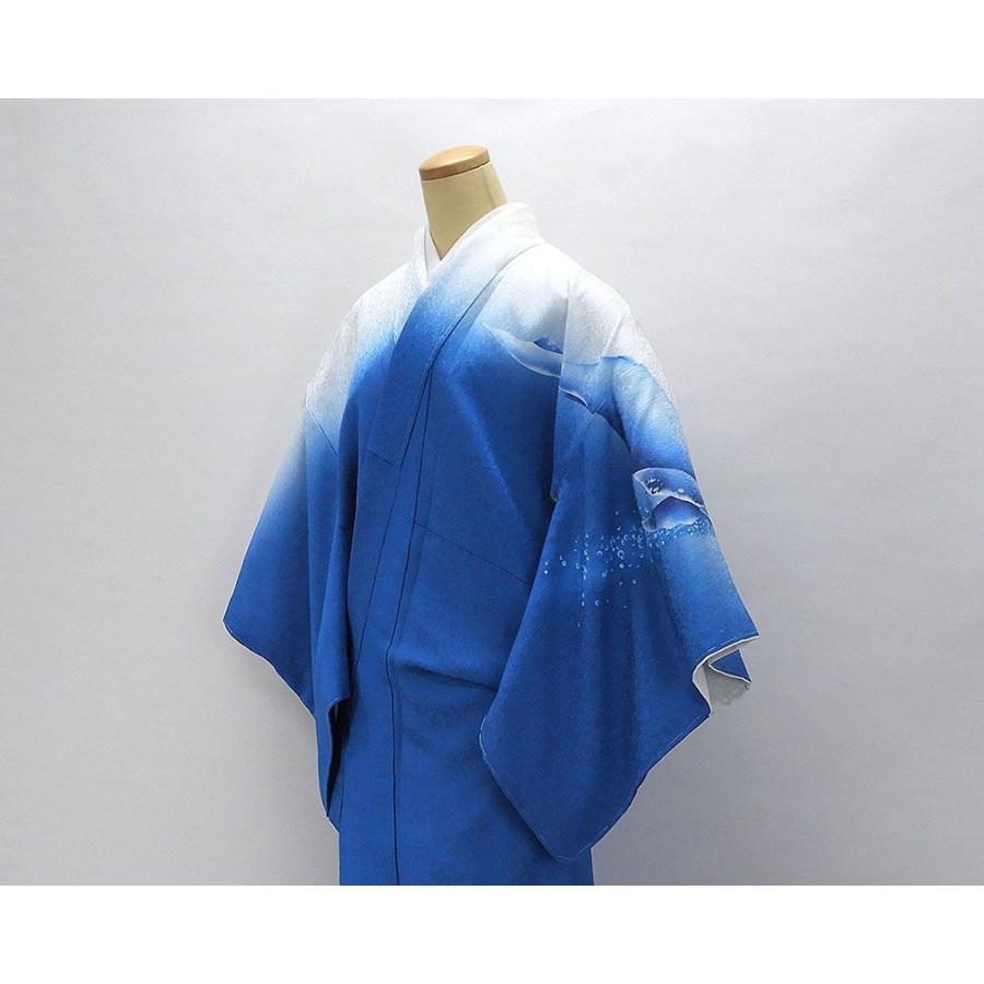 198000円お仕立て品☆新品振袖☆身丈155.5cm青水色