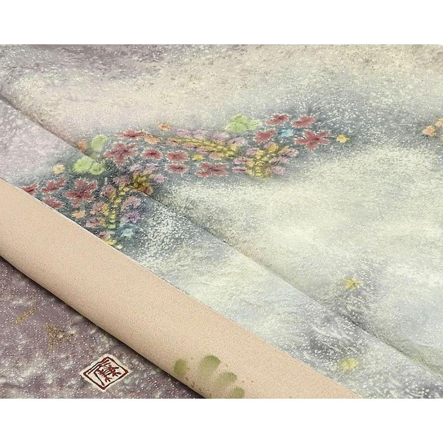 20％OFF！SALE 訪問着 新品仕立済 正絹 絞り染色作家 吉乃一廉作 身丈164.5cm 裄丈68cm 辻が花絞り 新品 仕立て上がり 着物 結婚式 入学式 卒業式 b1009の画像