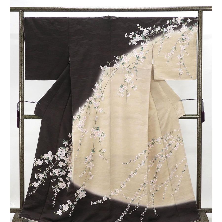 訪問着 新品仕立済 正絹 枝垂れ桜模様 身丈164.5cm 裄丈68cm 訪問着 新品 仕立て上がり 着物 結婚式 入学式 卒業式 b1033 訪問着 新品仕立済 正絹 枝垂れ桜模様 身丈164.5cm 裄丈68cm 新品
