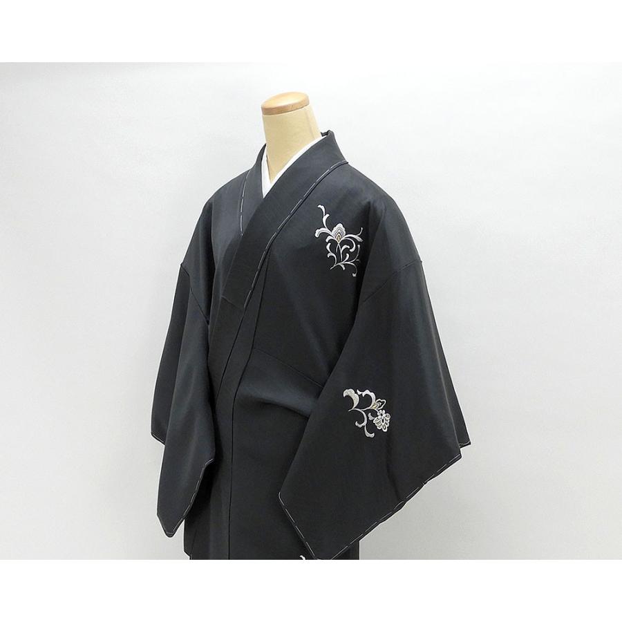 20％OFF！SALE 訪問着 新品仕立済 正絹 刺繍唐花模様 訪問着 身丈167.5cm 裄丈67.5cm 新品  仕立て上がり  着物 b1939の画像