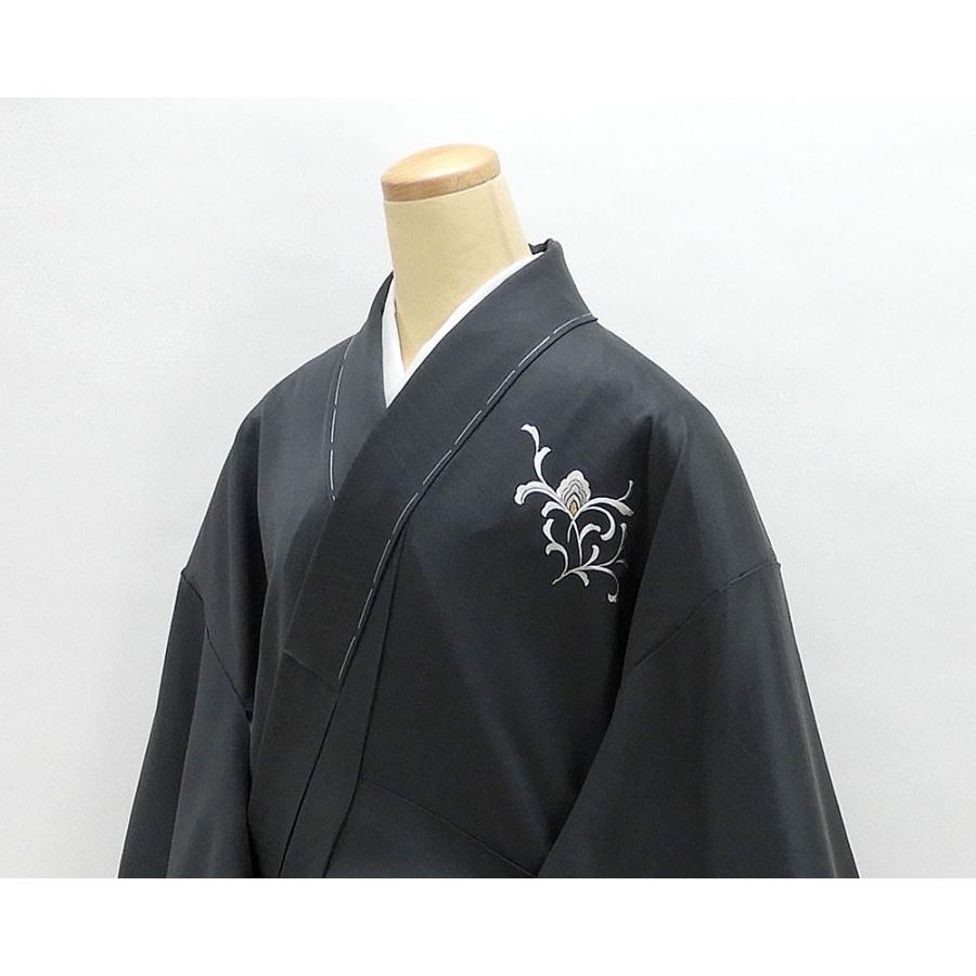 20％OFF！SALE 訪問着 新品仕立済 正絹 刺繍唐花模様 訪問着 身丈167.5cm 裄丈67.5cm 新品  仕立て上がり  着物 b1939の画像