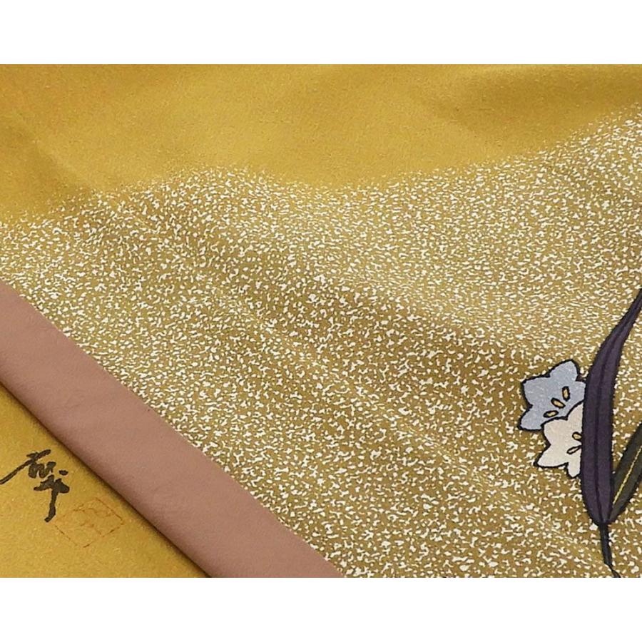 訪問着 正絹 大久保玄才 そめのざ玄才作 身丈157cm 裄丈66.5cm 良品