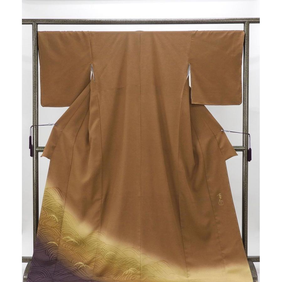 訪問着 未着用美品 正絹 大久保玄才 そめのざ玄才作 身丈172cm 裄丈68.5cm 付下訪問着 未使用 新古品 着物 結婚式 入学式 卒業式 b4086 訪問着 未着用美品 正絹 大久保玄才 そめのざ玄才作 身丈172cm 裄丈