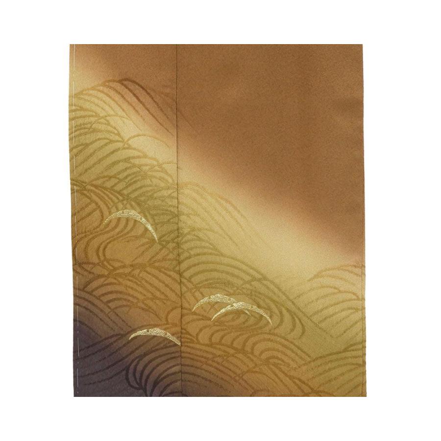 訪問着 未着用美品 正絹 大久保玄才 そめのざ玄才作 身丈172cm 裄丈