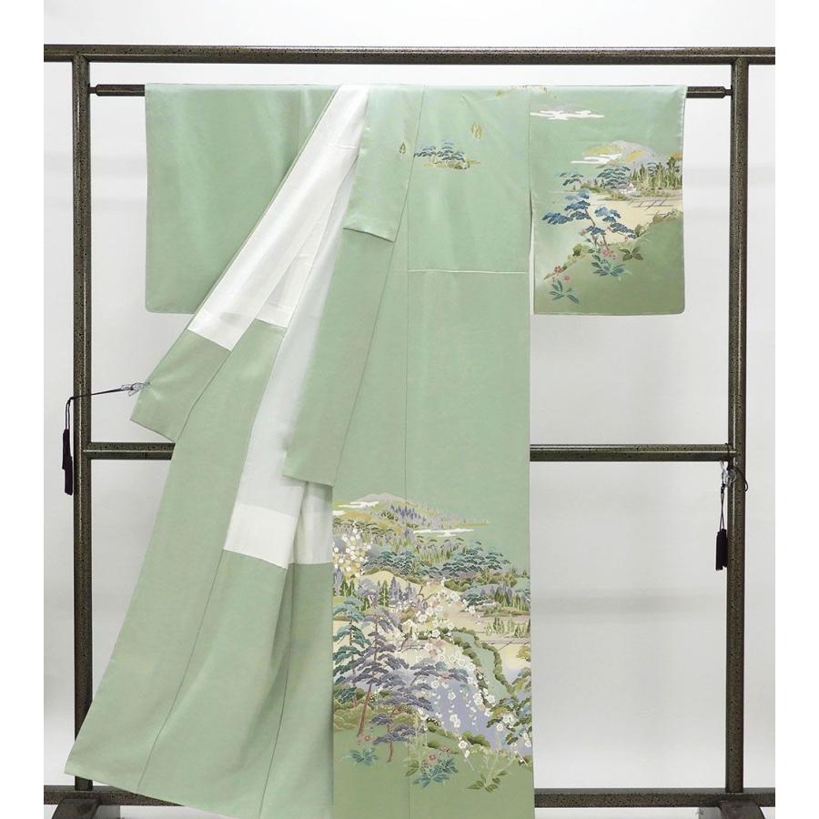 訪問着 未使用 正絹 四季花家屋風景 身丈158cm 裄丈64cm 訪問着 未着用 美品 新古品 未使用品 着物 結婚式 入学式 卒業式 b4123 訪問着 未使用 正絹 四季花家屋風景 身丈158cm 裄丈64cm 未着用 美品