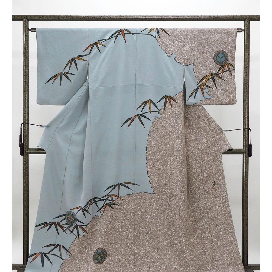 訪問着 正絹 大久保玄才 そめのざ玄才作 身丈161.5cm 裄丈63.5cm 訪問着 リサイクル 中古 着物 結婚式 入学式 卒業式 b4137 訪問着 正絹 大久保玄才 そめのざ玄才作 身丈161.5cm 裄丈63.5cm