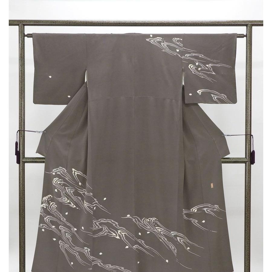 訪問着 正絹 加賀友禅 松井眞夫作 身丈153.5cm 裄丈62.5cm リサイクル