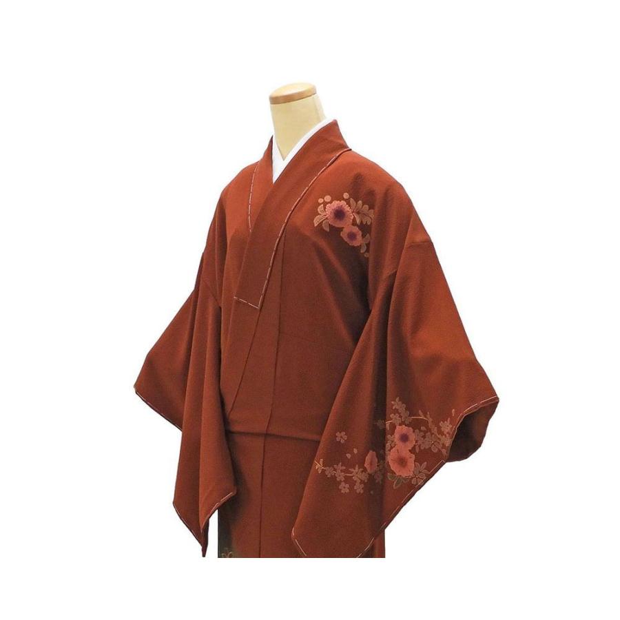 ★専用★未使用品 訪問着 辻が花 絞り 墨黒 花の地紋 身丈162.5cm 正絹 半額 50％OFF SALE 訪問着 未使用 正絹 絞り 辻が花 桜 身丈162cm 裄丈