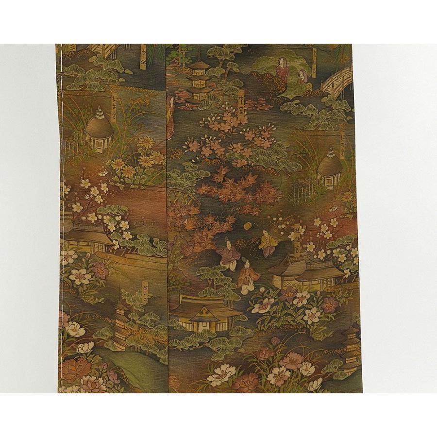 小紋 未着用美品 正絹 京友禅摺り染 樽本伊勢蔵作 身丈163cm 裄丈66cm  